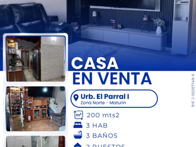 Casa en venta en Tipuro, Maturín