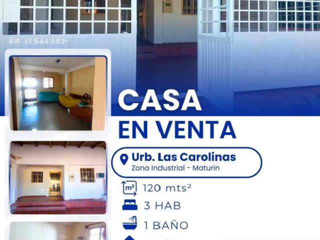 Casa en venta en Las Carolinas, Maturín