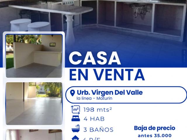 Casa en venta en La Linea, Maturín