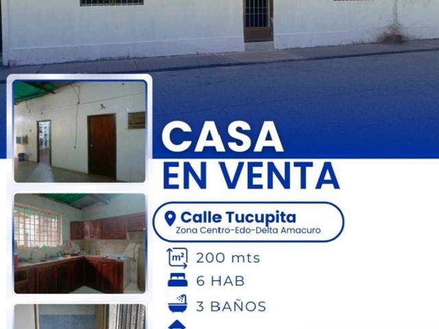 Casa en venta en Tucupita, Delta Amacuro