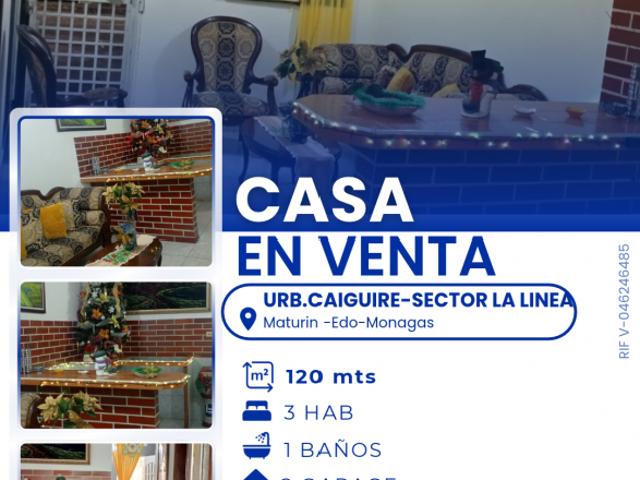 Casa en venta en Maturín, Municipio Maturín