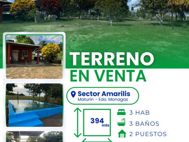 Terreno en venta en Maturin, Monagas