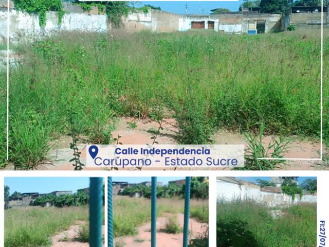 Terreno en venta en Carúpano, Sucre