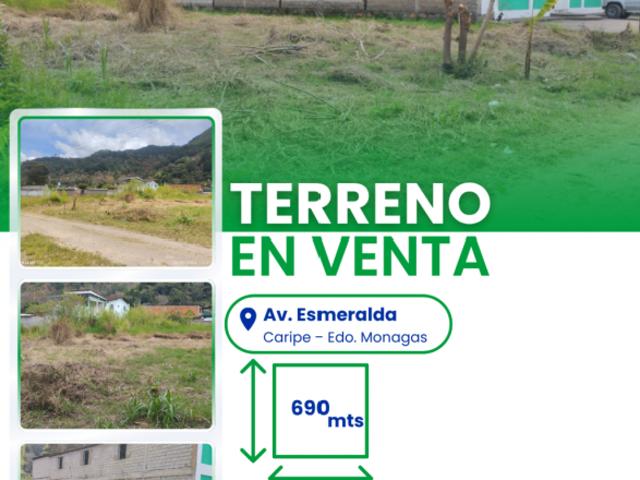 Terreno en venta en Caripe, Monagas