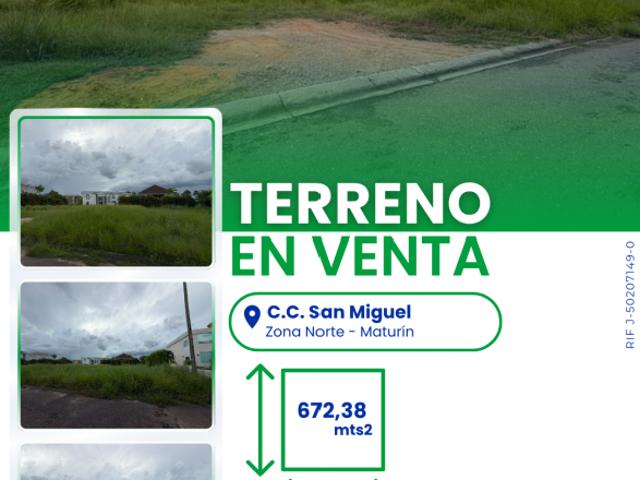 Terreno en venta en Urbanización Campestre San Miguel, Maturín