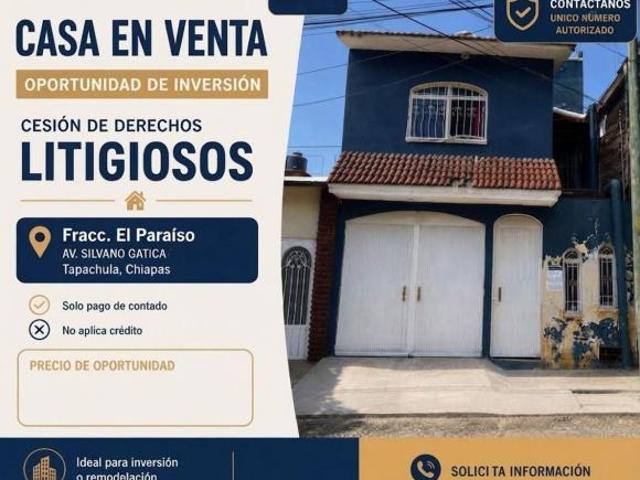 Casa en venta en Fraccionamiento El Paraiso, Tapachula