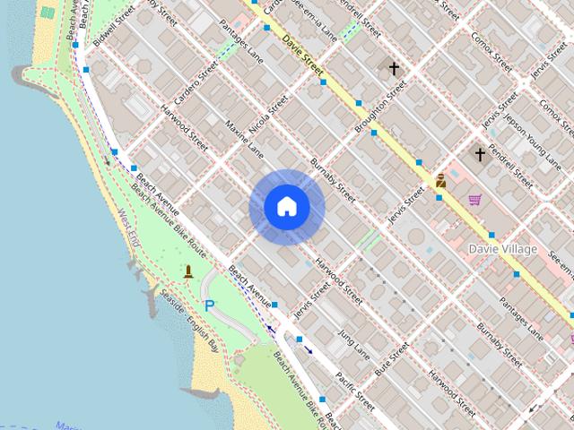 Apartment for rent in Davie Village, Vancouver