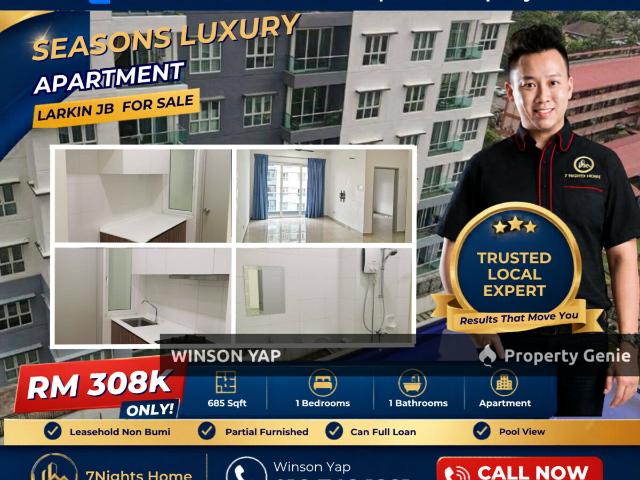 Serviced Residence for sale in Johore Bahru, Johor