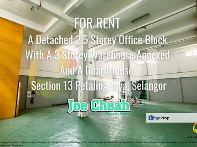 Warehouse for rent in Petaling, Damansara Damai