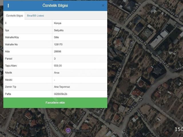 Selçuklu, Konya içerisinde satılık Arsa