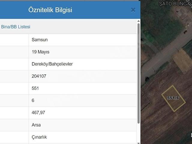 19 Mayis, Samsun içerisinde satılık Arsa
