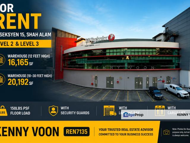 Warehouse for rent in Petaling, Alam Impian