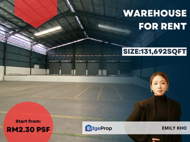 Warehouse for rent in Shah Alam, Petaling