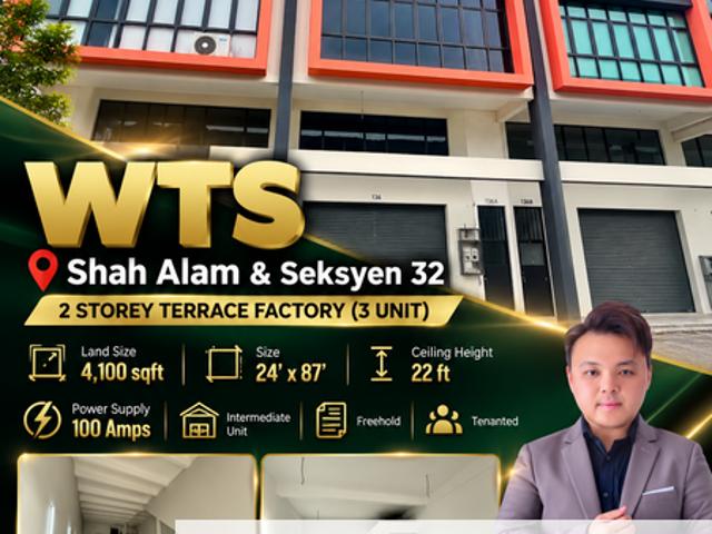 Warehouse for sale in Seksyen 32, Shah Alam