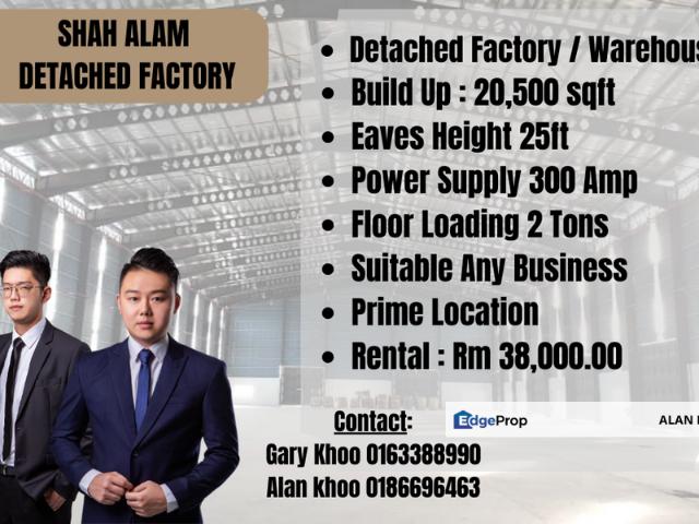 Warehouse for rent in Alam Impian, Selangor