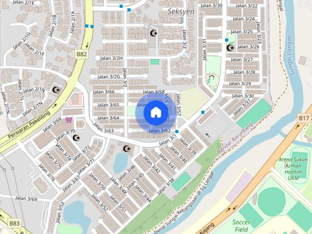 Apartment for rent in Kajang, Langat