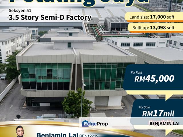 Warehouse for sale in Petaling, Damansara Damai