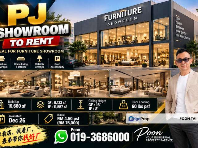 Warehouse for rent in Petaling Jaya, Petaling