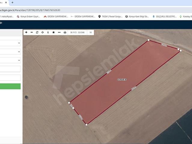 Selçuklu, Konya içerisinde satılık Arsa
