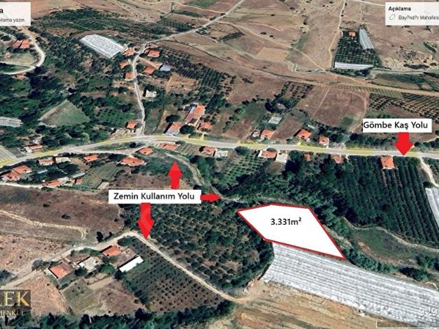 Gömbe, Kaş içerisinde satılık Arsa