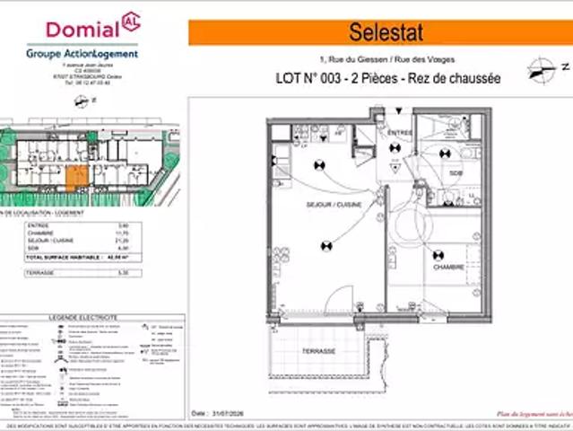 Appartement location à Sand, Sélestat
