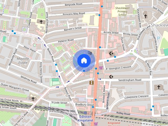 Apartment for rent in Shacklewell, Greater London