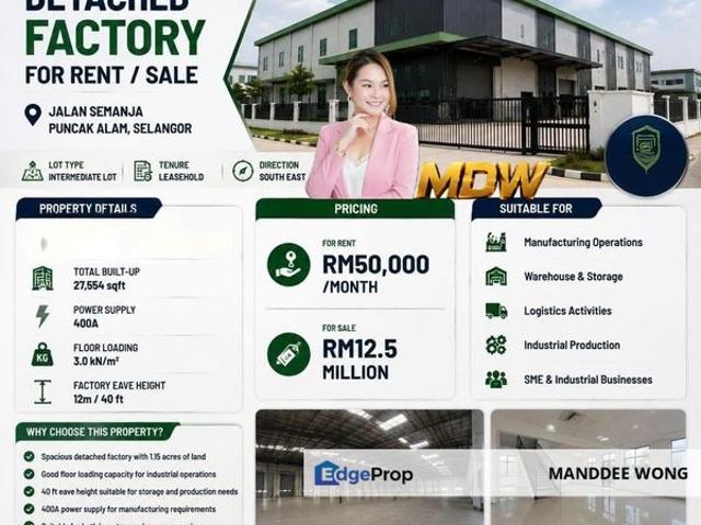 Warehouse for rent in Selangor