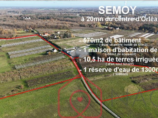 Terrain vente à Orléans, Semoy