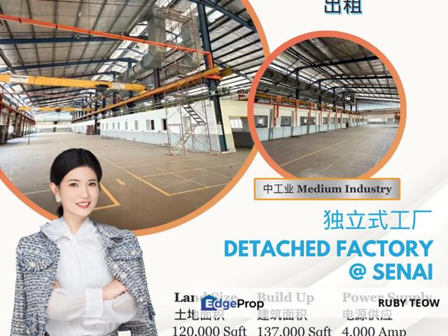 Warehouse for rent in Kulai