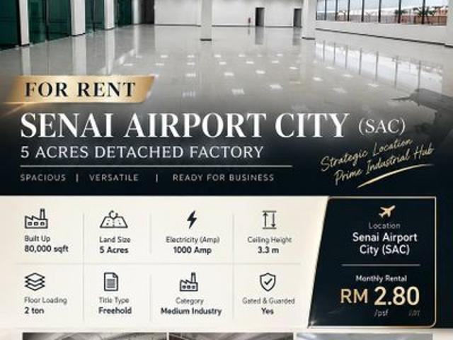 Warehouse for rent in Johor