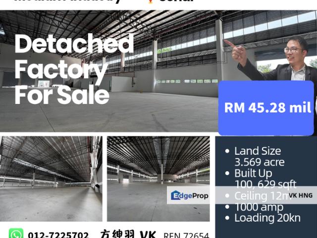 Warehouse for sale in Kulai, Johor