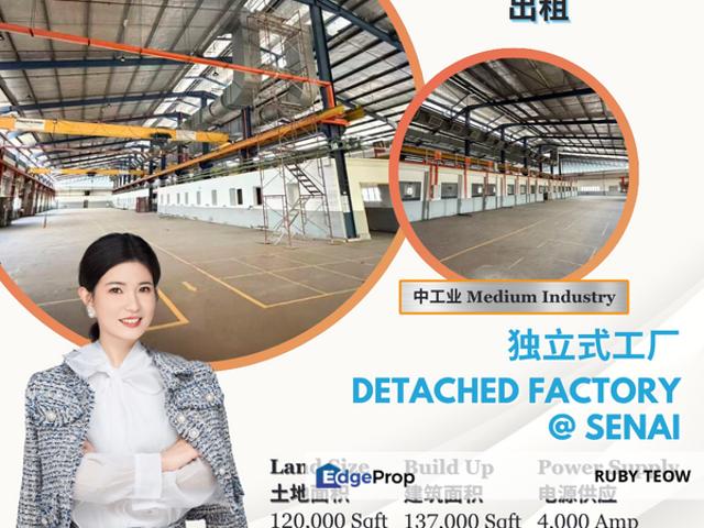 Warehouse for rent in Kulai, Johor