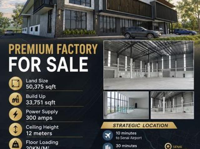 Warehouse for sale in Johor