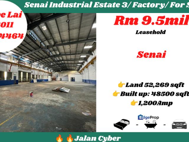 Warehouse for sale in Kulai, Johor