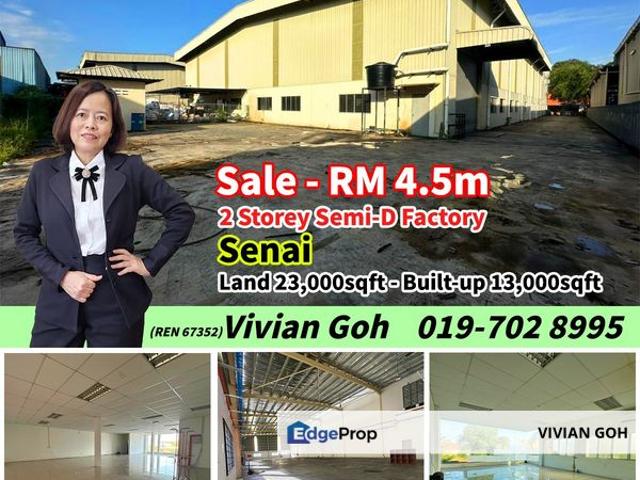 Warehouse for sale in Kulai, Johor