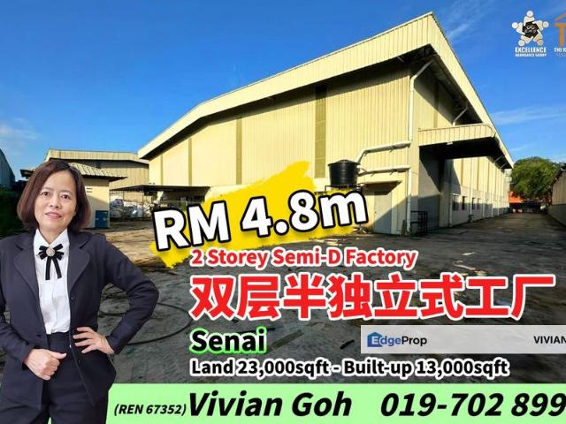 Warehouse for sale in Kulai, Johor