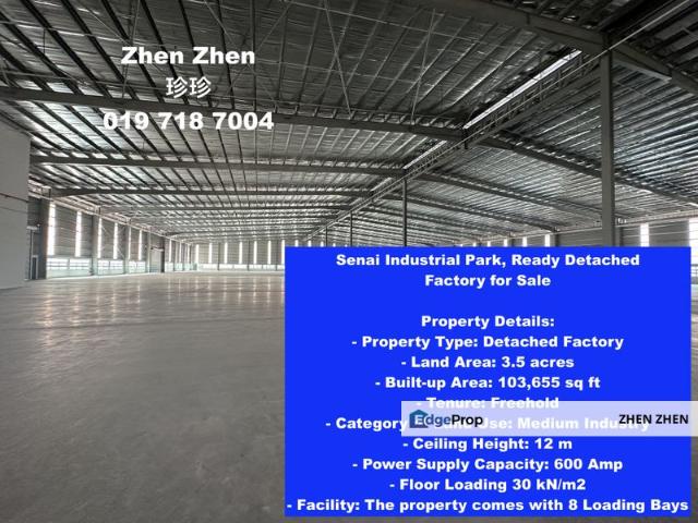 Warehouse for sale in Kulai, Johor