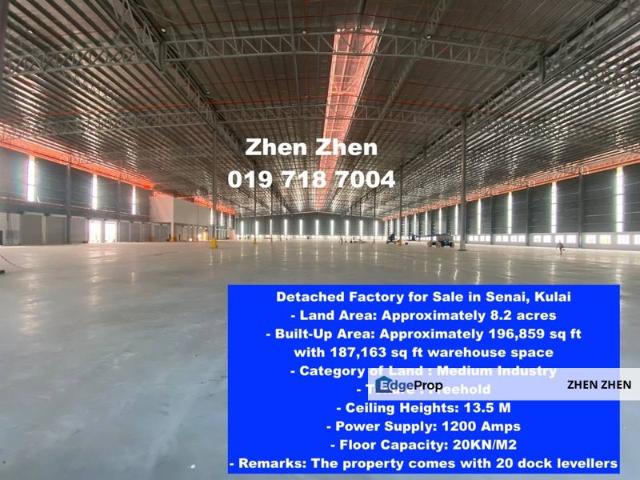 Warehouse for sale in Kulai, Johor