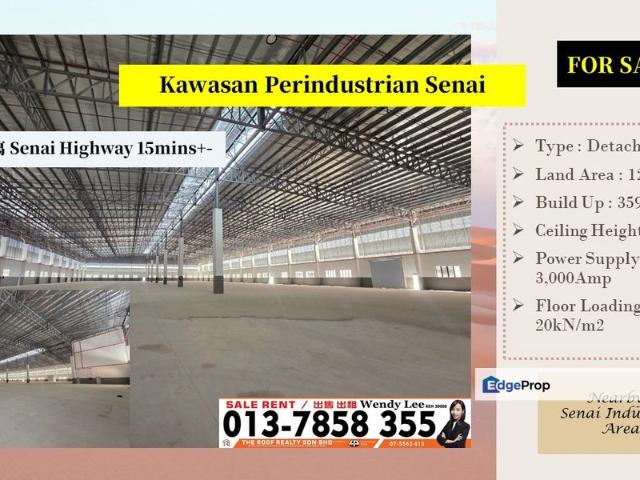 Warehouse for sale in Kulai, Johor