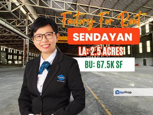 Warehouse for rent in Sendayan Village, Negeri Sembilan