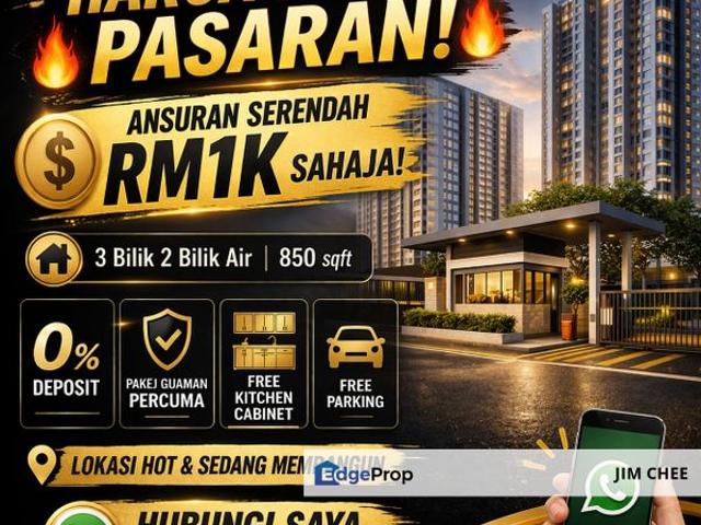 Condominium for sale in Seelong, Johor