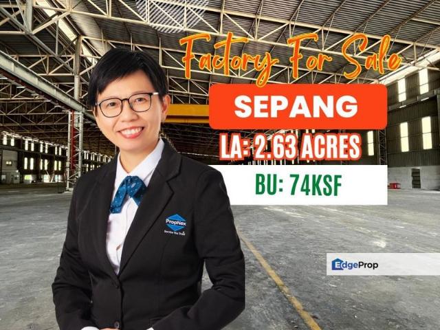 Warehouse for rent in Tanjong Sepat, Selangor