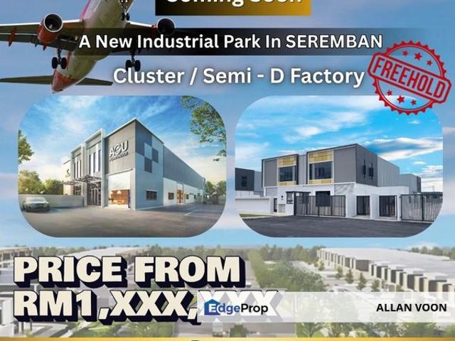Warehouse for sale in Sendayan Village, Negeri Sembilan