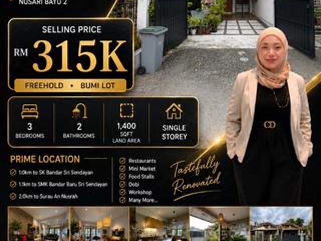 Terraced House for sale in Sendayan Village, Negeri Sembilan