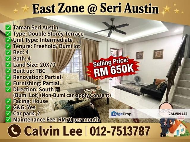 House for sale in Seri Austin, Johor Bahru