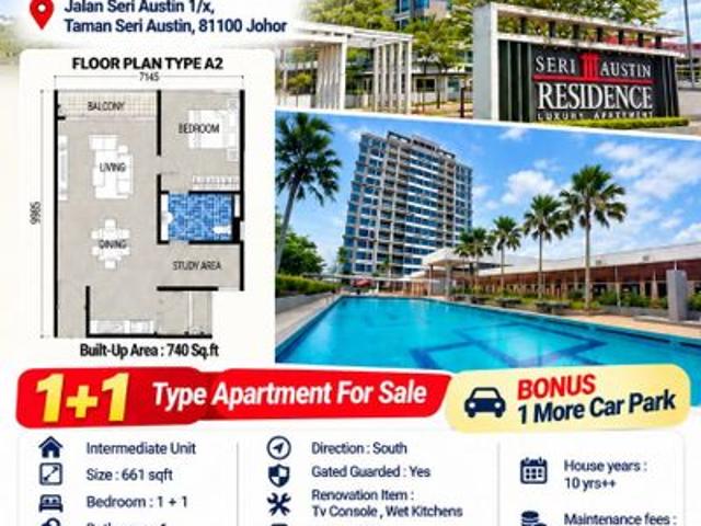 Condominium for sale in Seri Austin, Johor Bahru