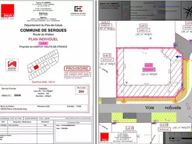 Terrain vente à Saint-Omer, Serques