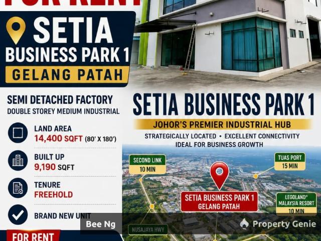 Warehouse for rent in Bukit Ledang, Johor