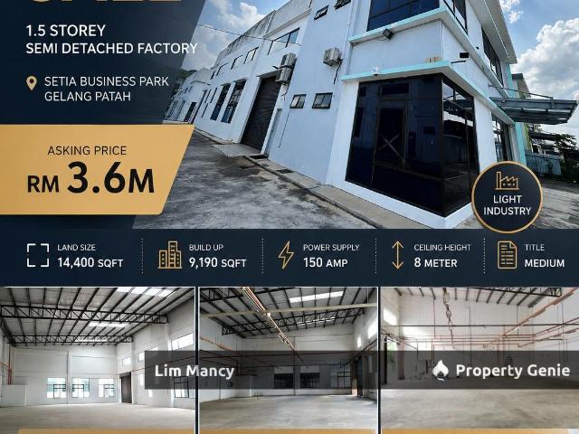Warehouse for sale in Bukit Ledang, Johor