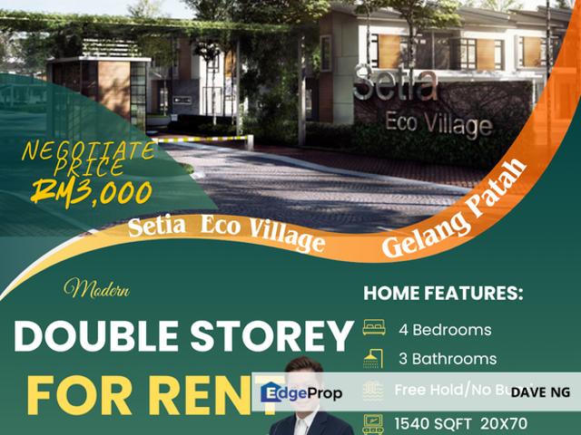 House for rent in Pulai, Bukit Ledang